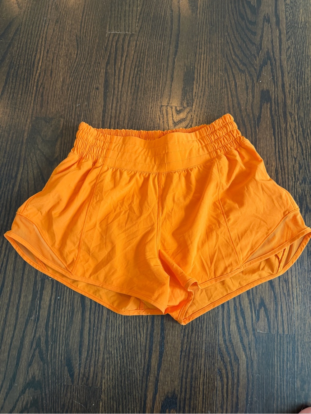 lululemon athletica Hotty Hot HR 2.5”Bright Orange Athletic Shorts